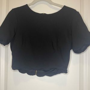 Black Crop Top